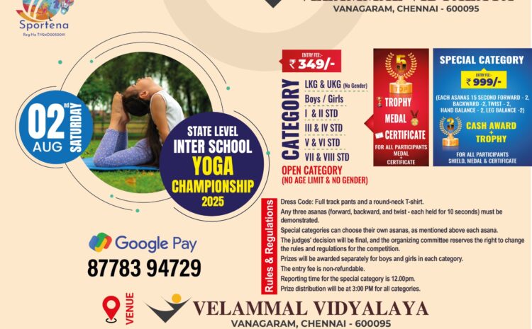 🧘‍♀️ State Level Inter-School Yoga Championship 2025